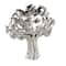 15.5" Glossy Metallic Abstract Ceramic Tree Sculpture